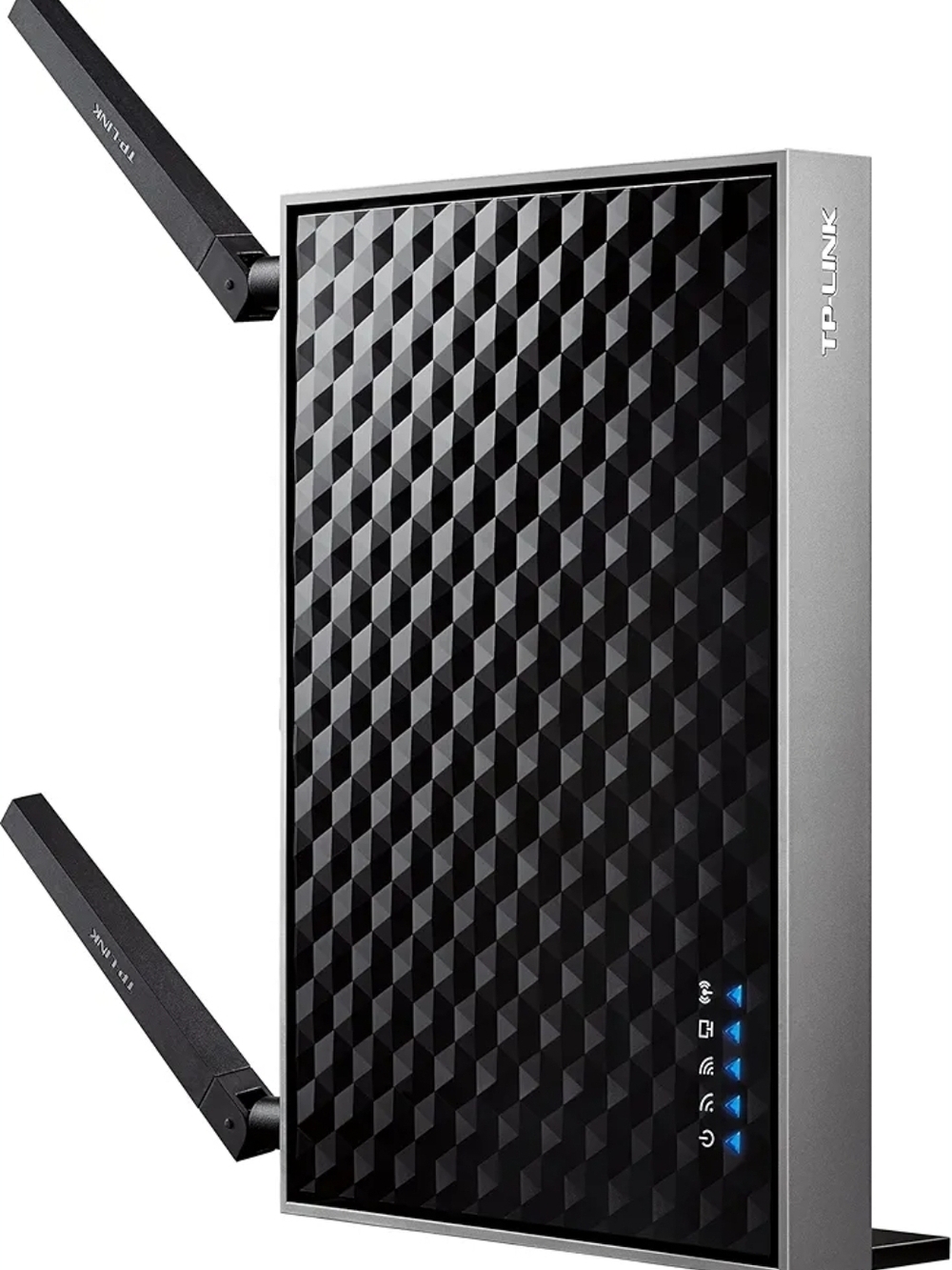 TP-Link Black and Silver Dual-Antenna Wireless Router